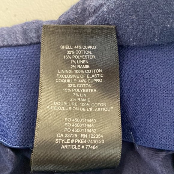 Aritzia Wilfred Navy Pursuit Faux Wrap Mini Skirt Size S - Picture 9 of 9